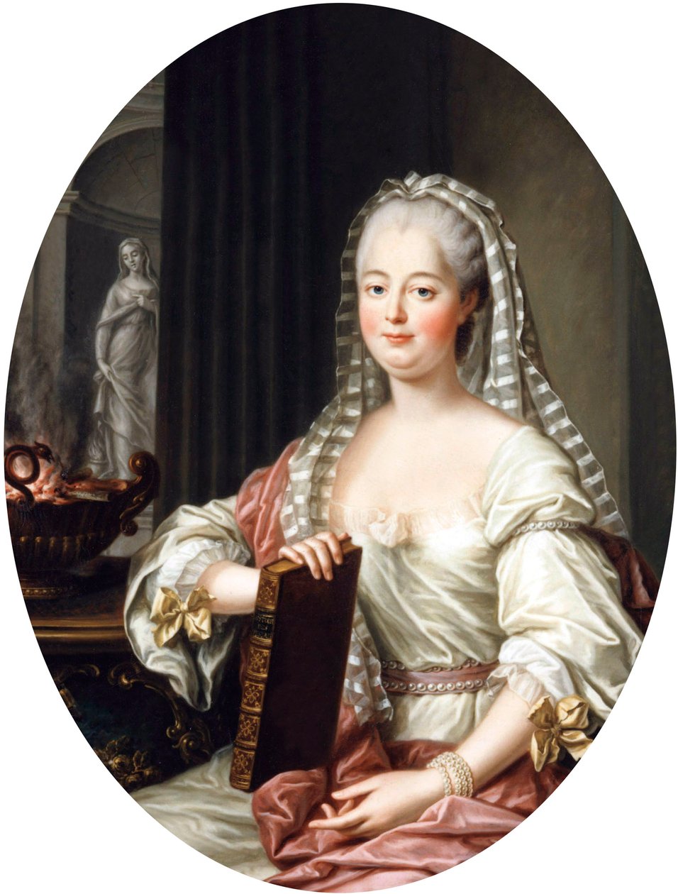Jeanne Antoinette Poisson, Madame de Pompadour, ok. 1763 r. autorstwa Francois Hubert Drouais