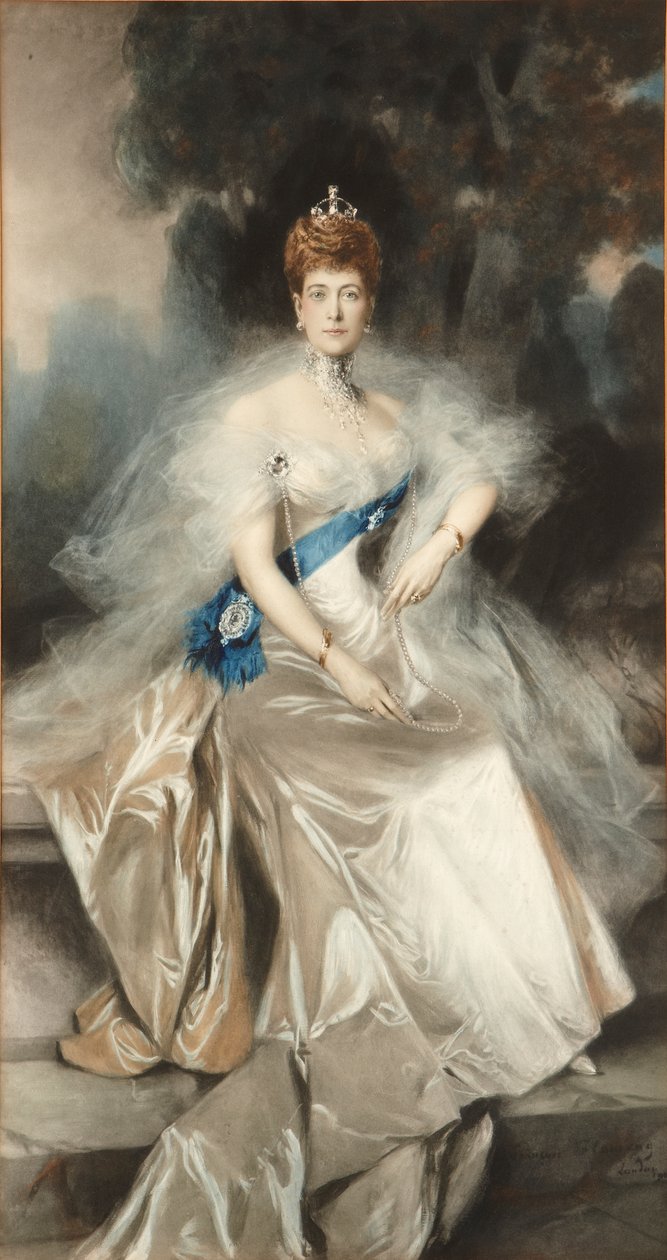 Królowa Aleksandra autorstwa Francois (after) Flameng