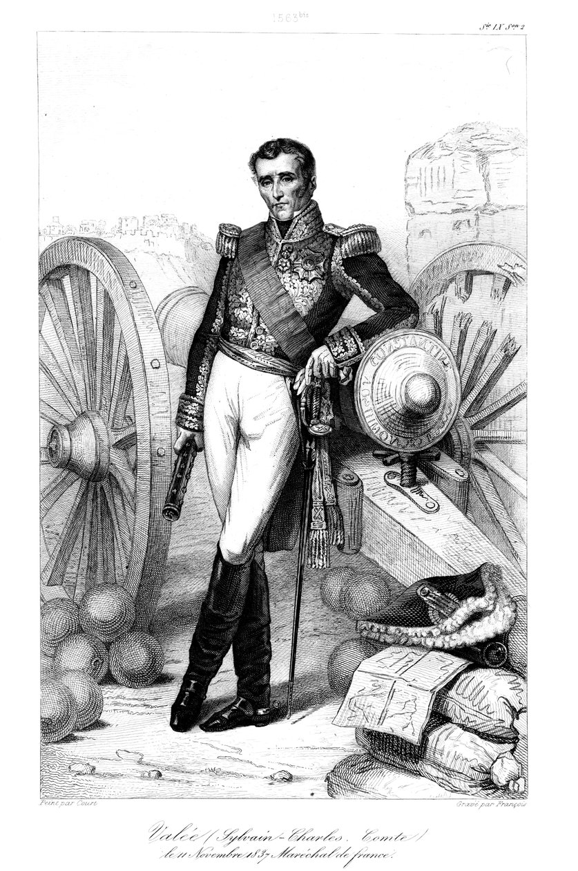 Sylvain Charles Valée 1773-1840, marszałek Francji, 1839. autorstwa Francois