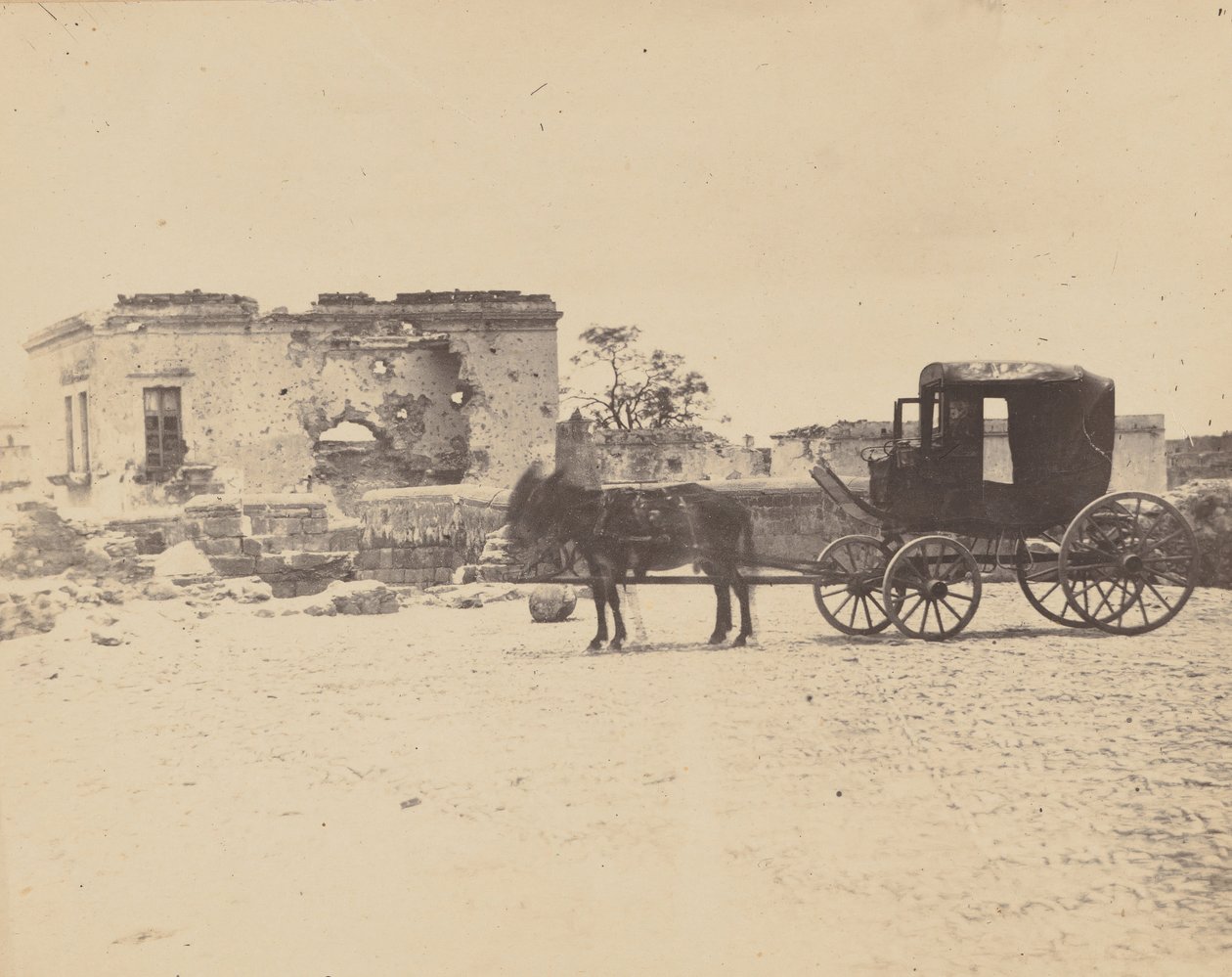 [Powóz Śmierci cesarza Maksymiliana], 1867. autorstwa Francois Aubert