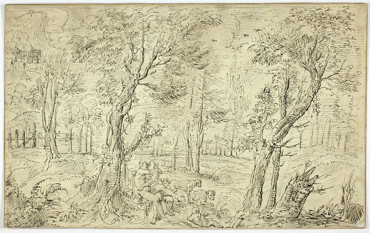 Wenus i Adonis autorstwa Francois Boitard