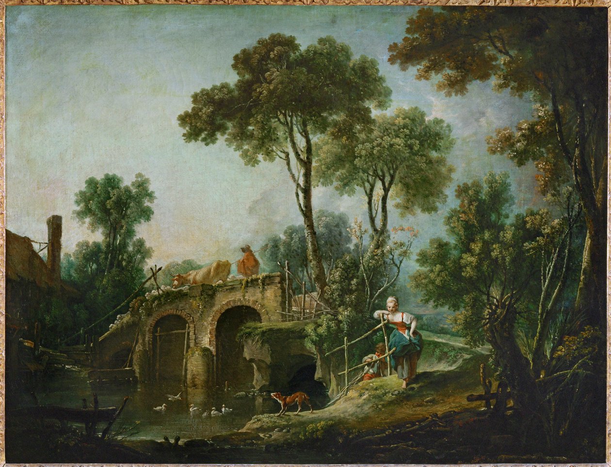 Le pont - most ... autorstwa François Boucher
