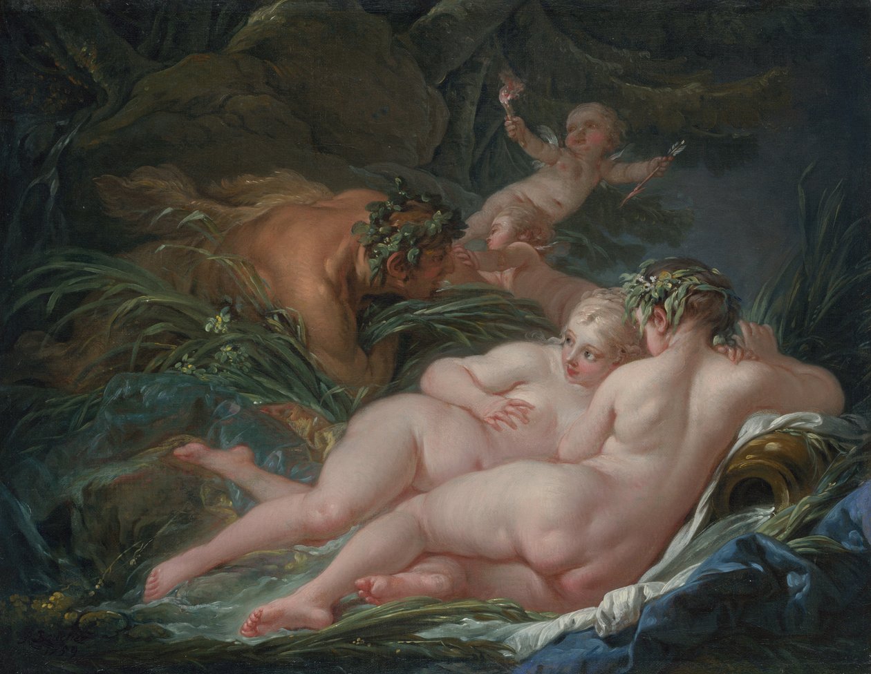 Patelnia i Syrinx autorstwa François Boucher