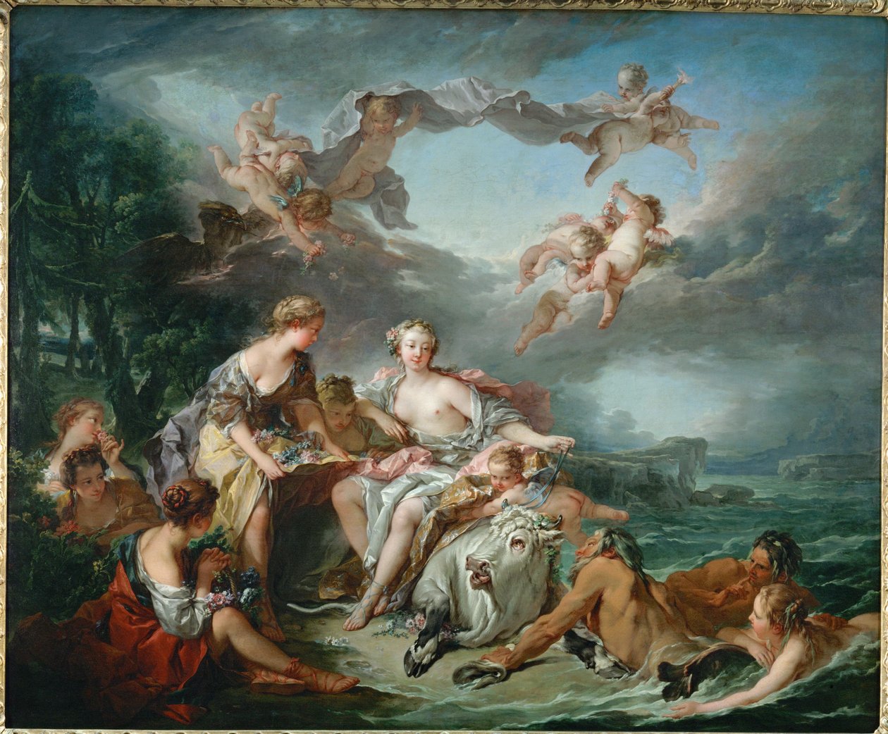 Gwałt na Europie ... autorstwa François Boucher
