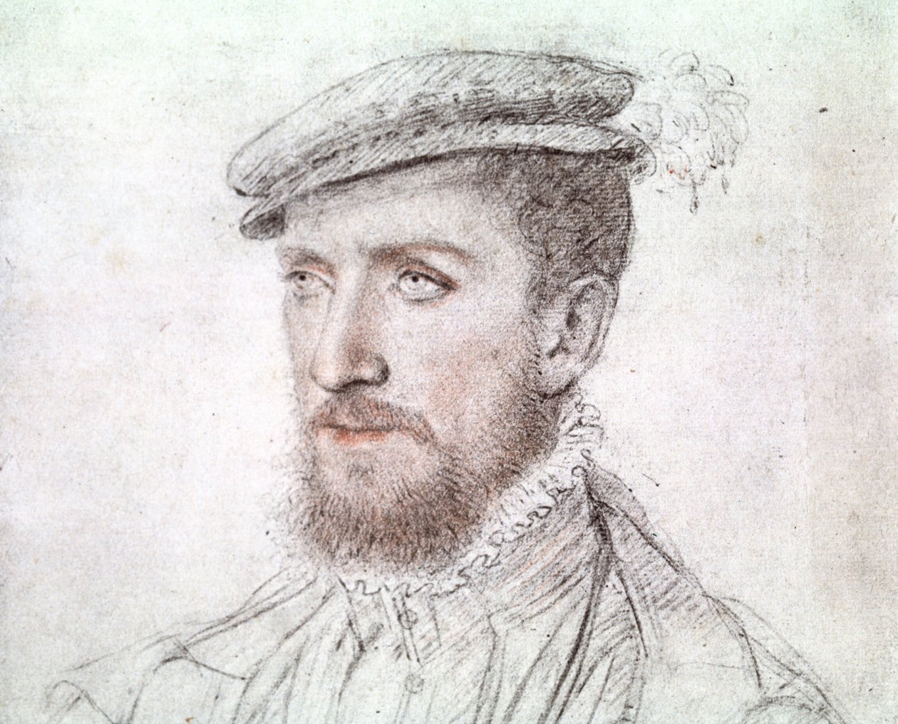 Gaspard de Coligny (1519-1572) (rysunek) autorstwa François Clouet