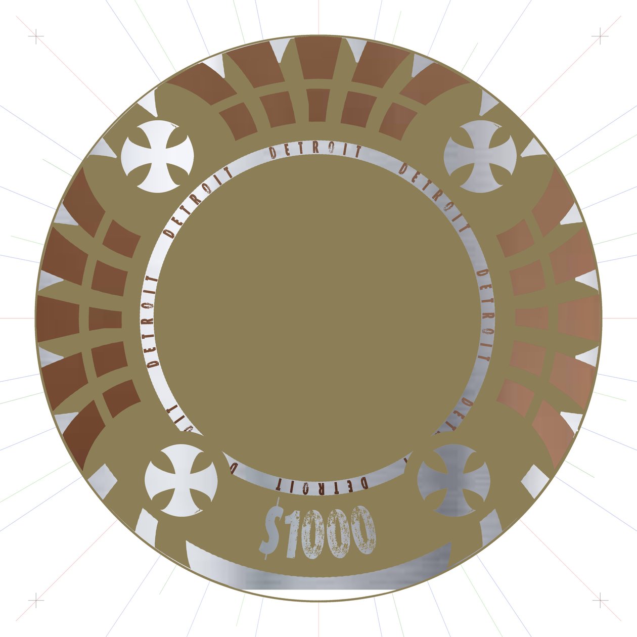 PokerChip , 2015, cyfrowy autorstwa Francois Domain