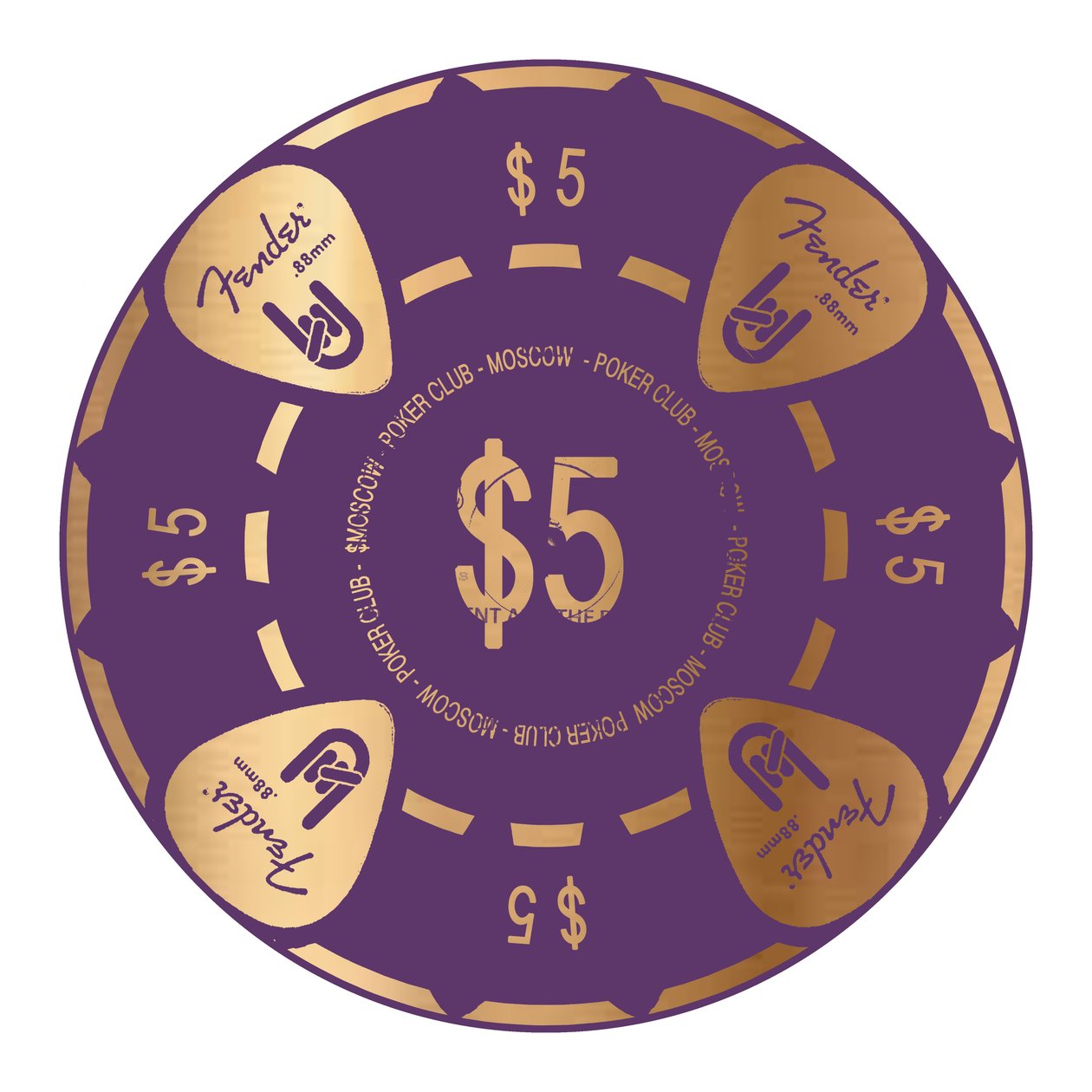 PokerChip , 2015, cyfrowy autorstwa Francois Domain