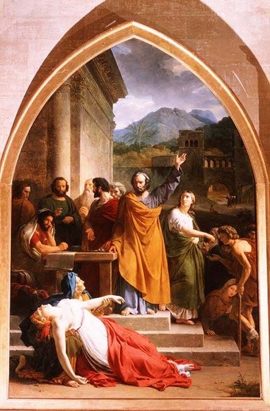 Śmierć Sapphiry autorstwa Francois Edouard Picot