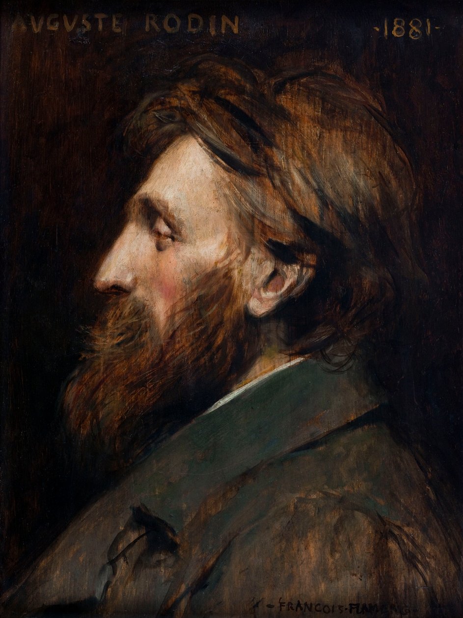 Portret Auguste Rodina 1840-1917, 1881. autorstwa Francois Flameng