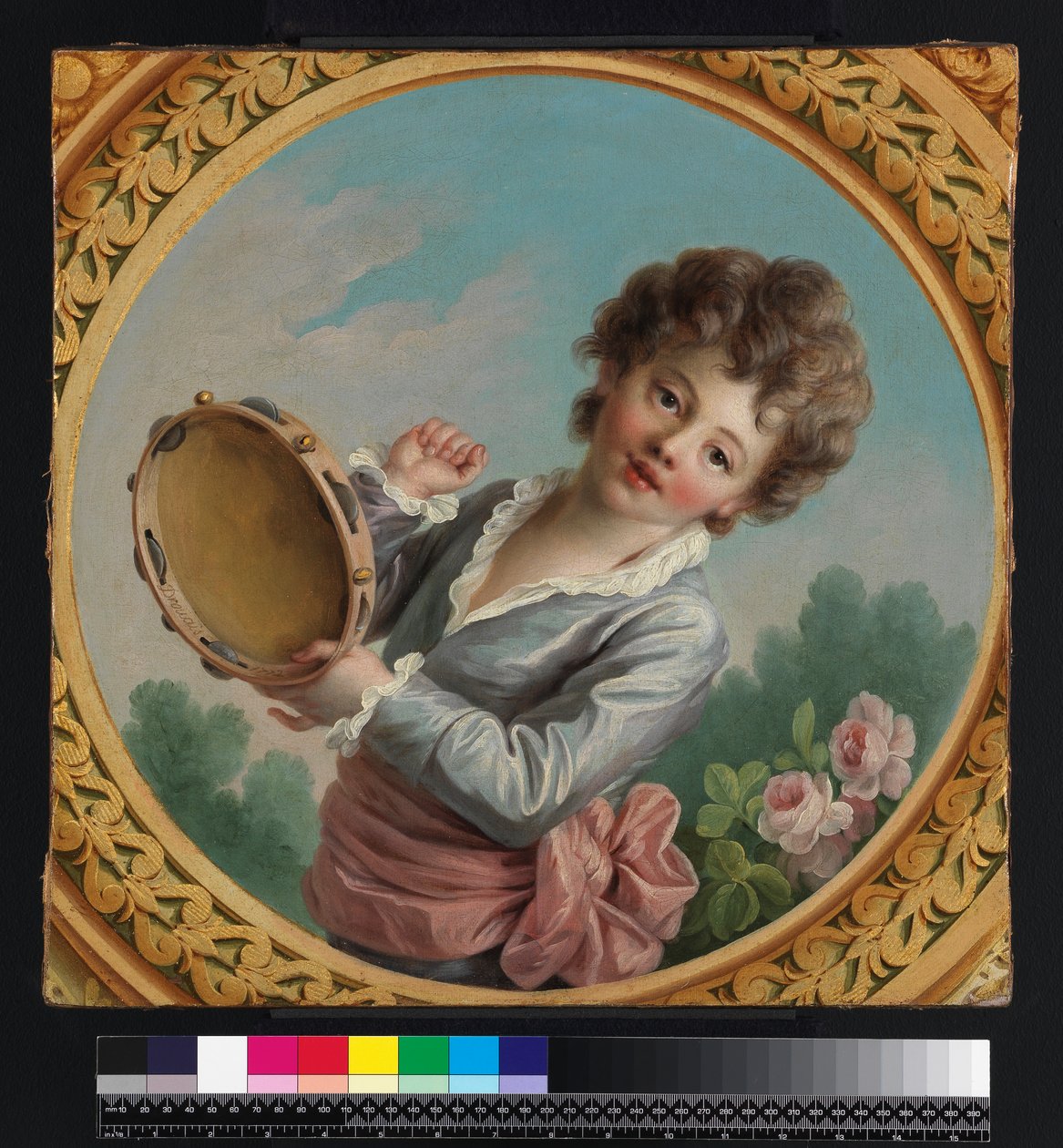 Dziecko z tamburynem, 1772 autorstwa Francois Hubert Drouais