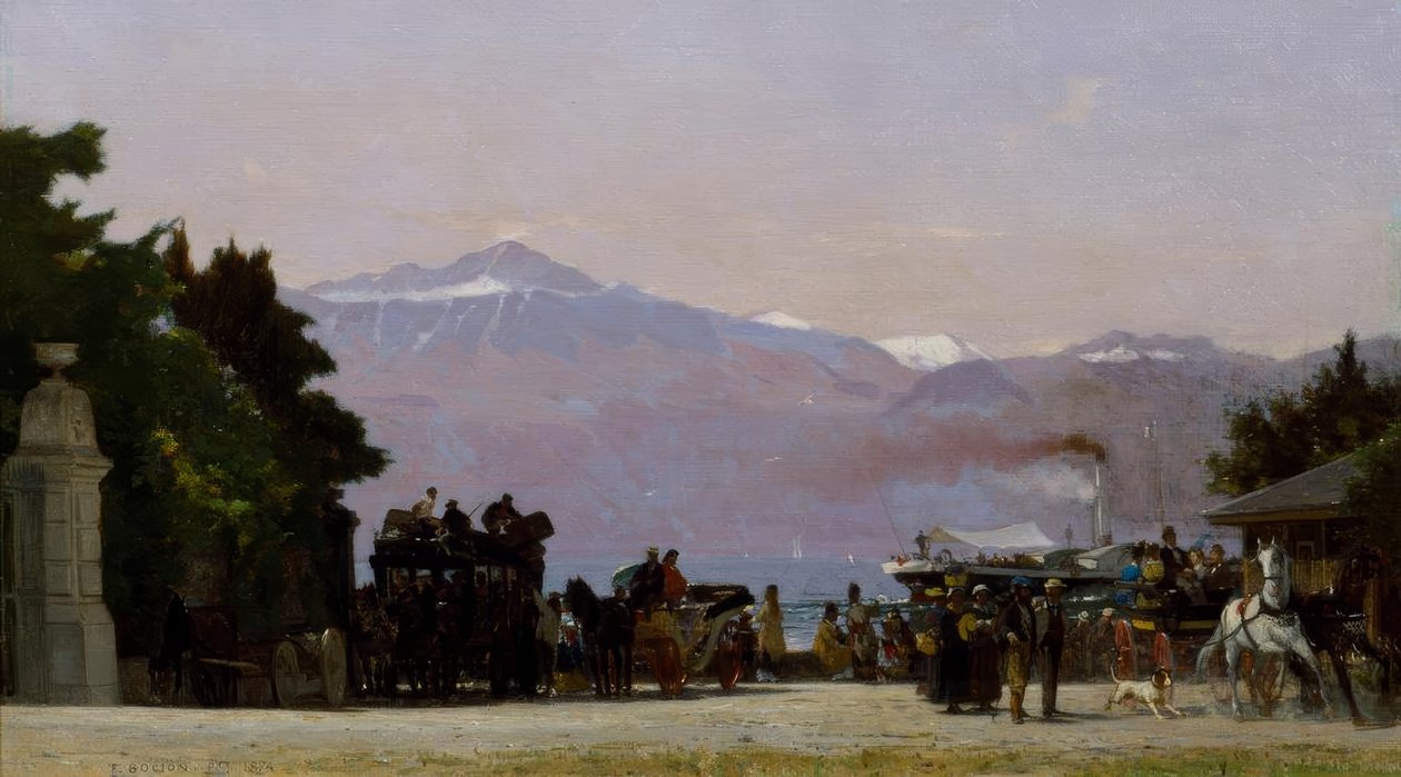 A Ouchy autorstwa Francois Louis David Bocion