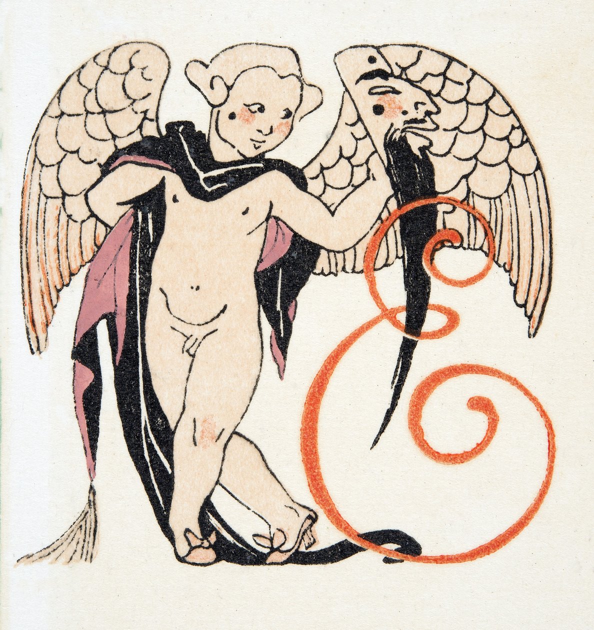 Amorek, wyd. 1922 (odbitka szablonowa) autorstwa Francois Louis Schmied