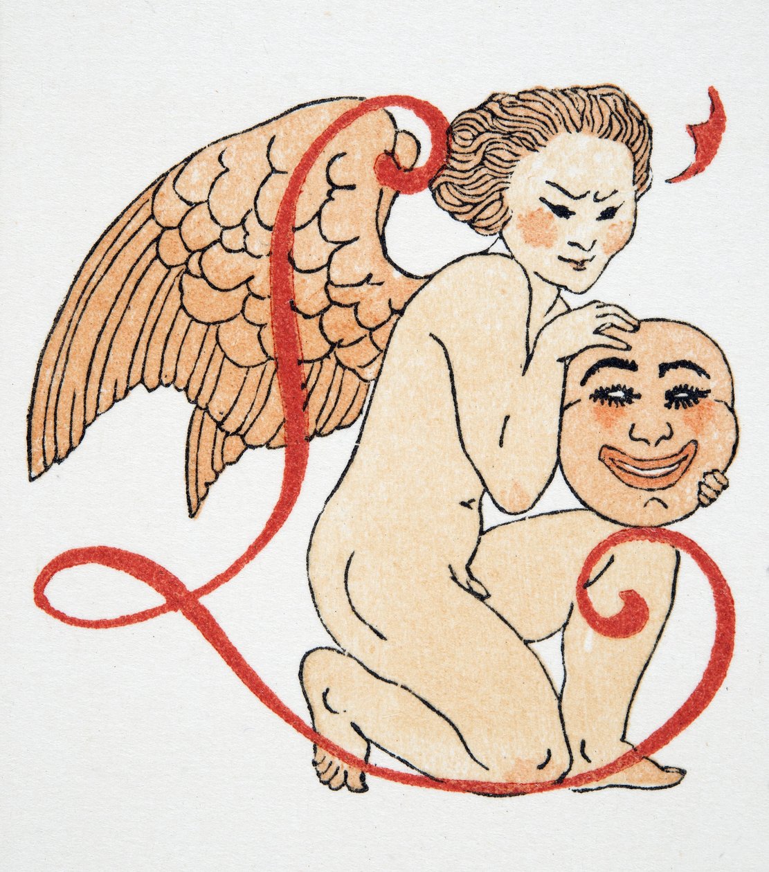 Amorek, wyd. 1922 (odbitka szablonowa) autorstwa Francois Louis Schmied