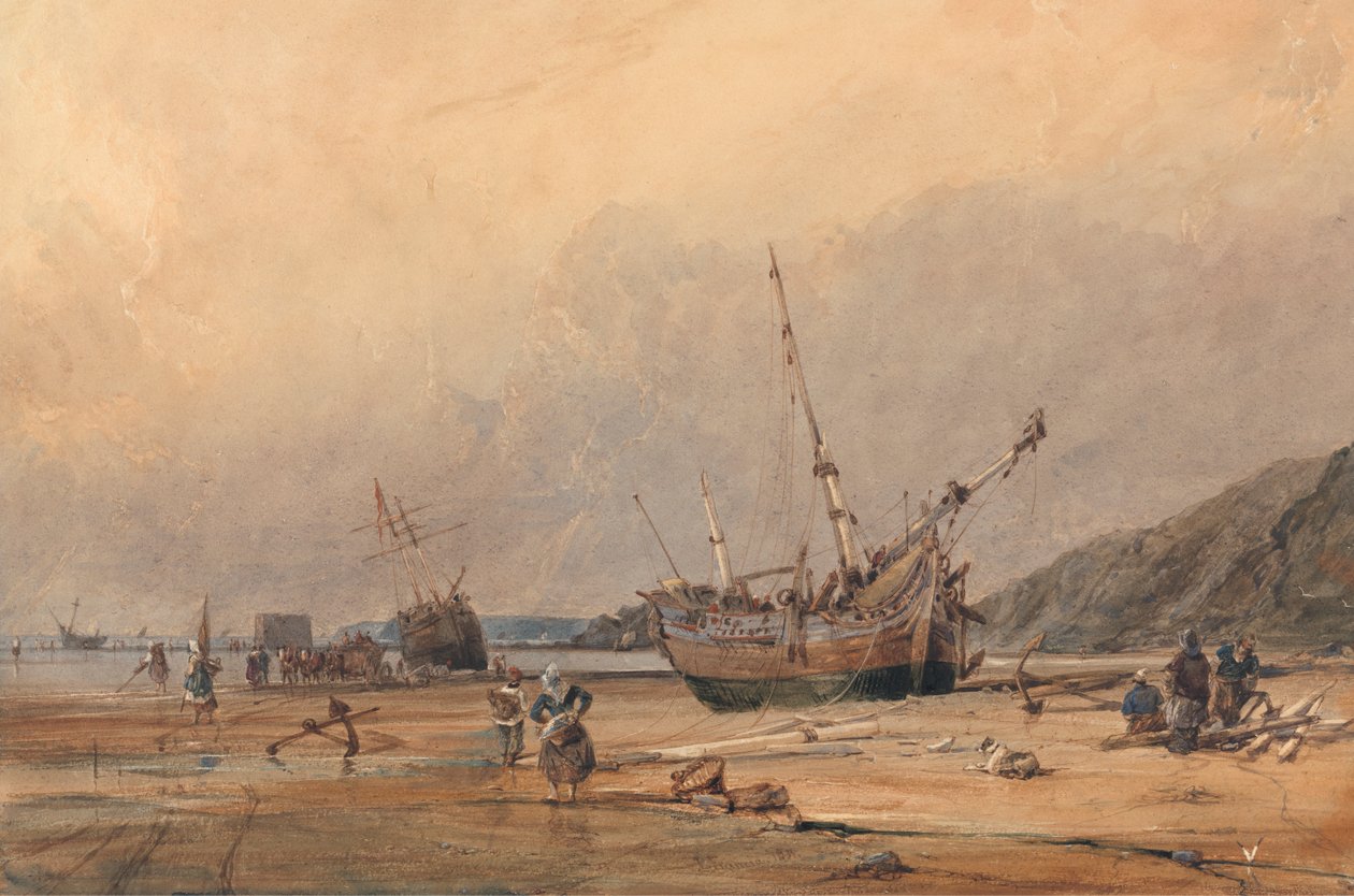 Piaski Calais autorstwa Francois Louis Thomas Francia