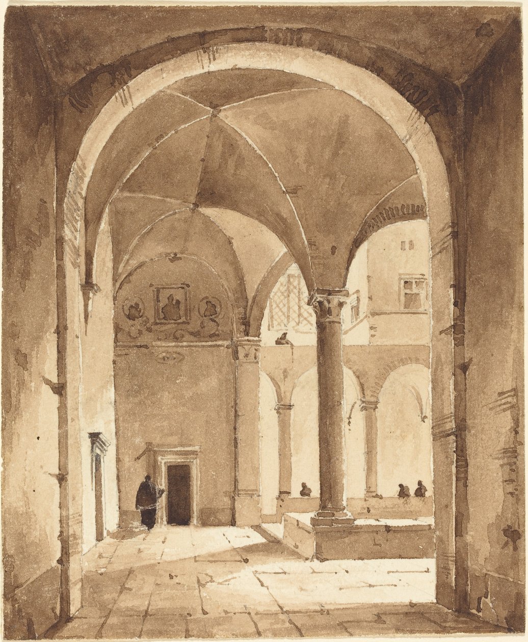 Klasztor autorstwa Francois Marius Granet