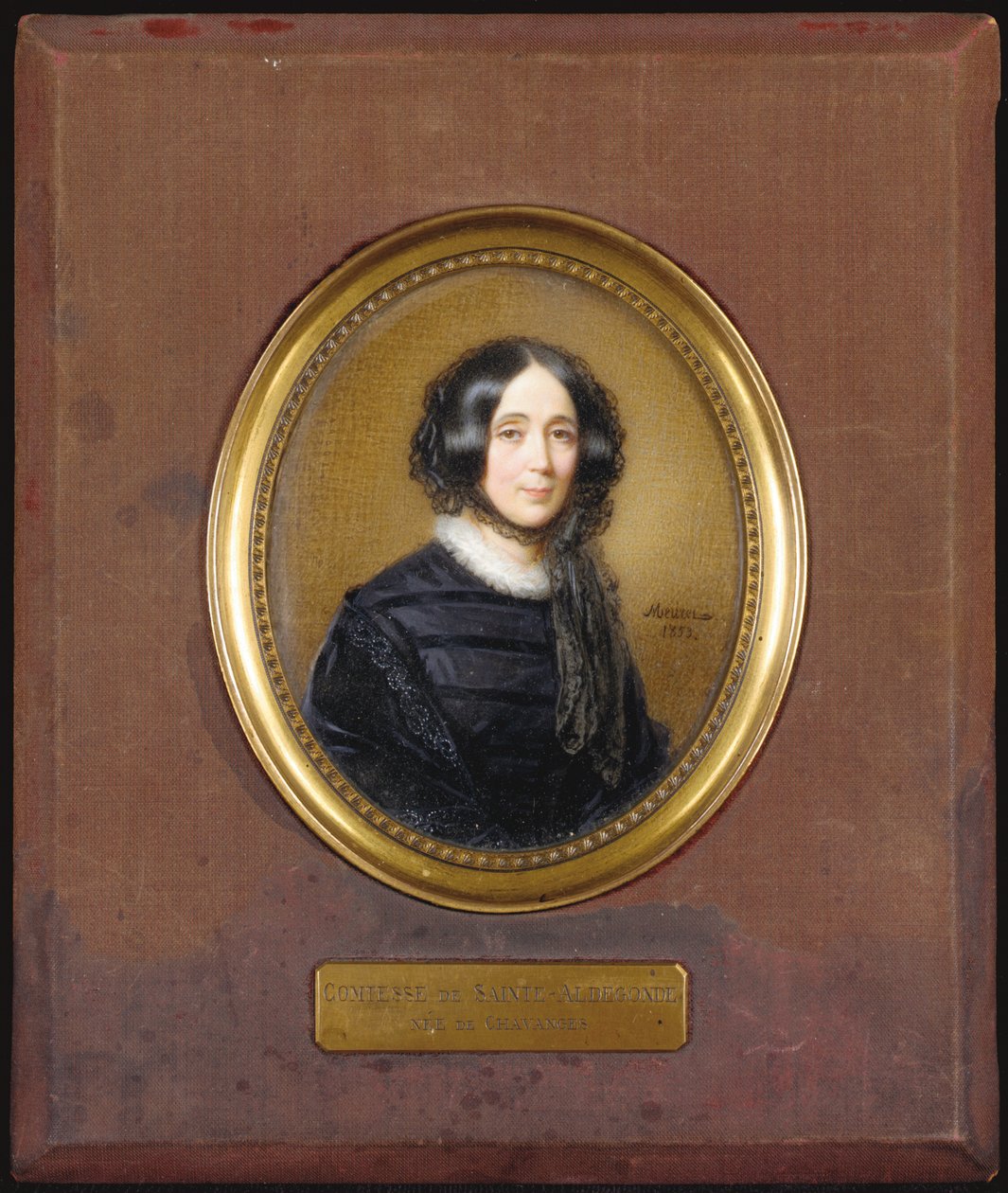 Miniatura hrabiny Sainte-Aldegonde autorstwa Francois Meuret