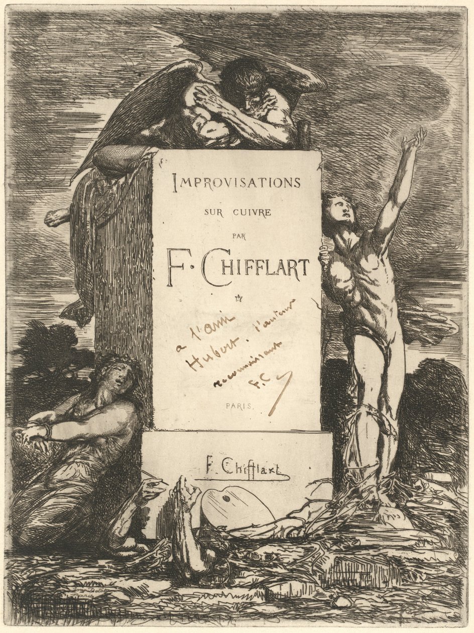 Fronton autorstwa Francois Nicolas Chifflart