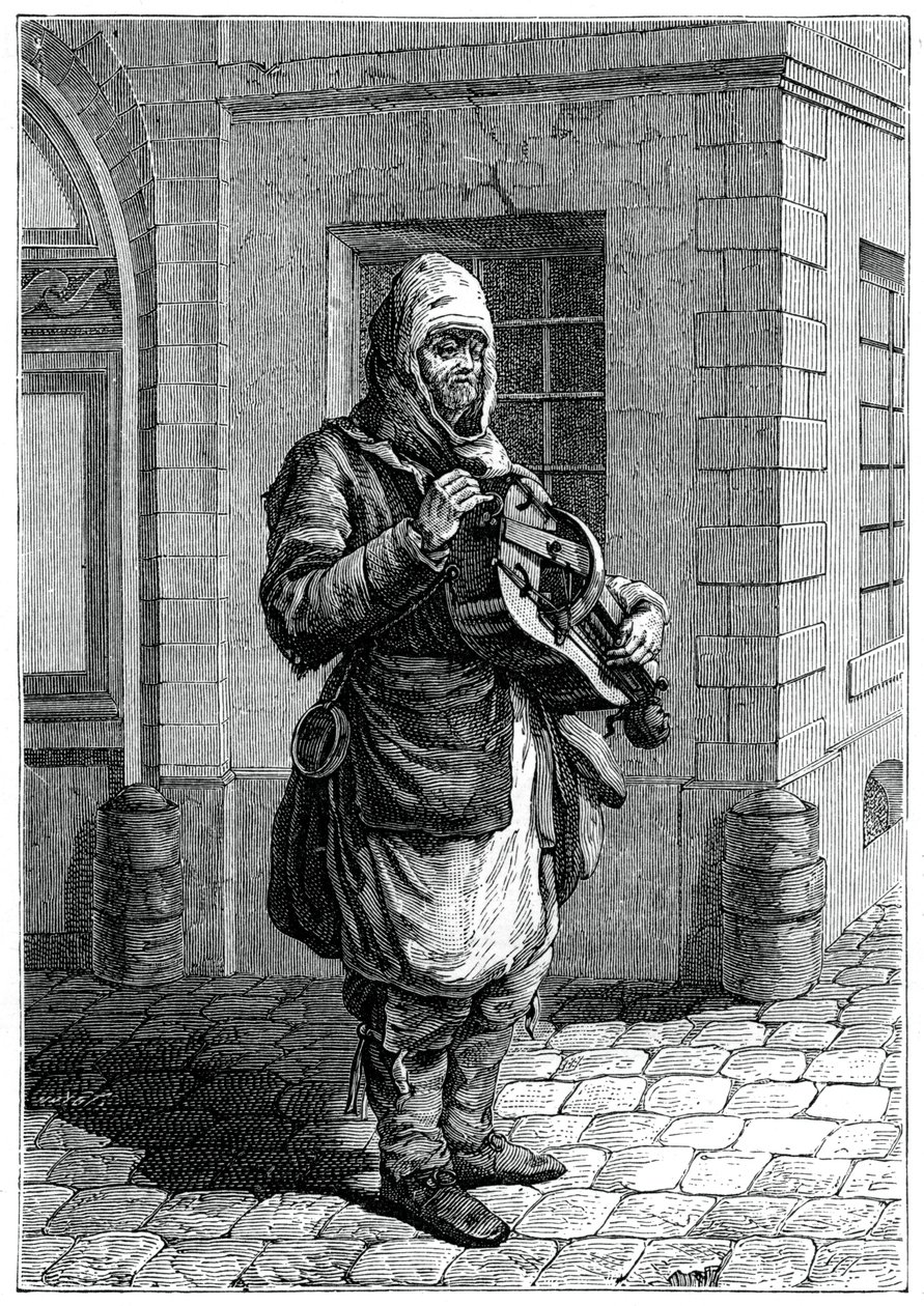 Podróżujący Muzyk, 1885. autorstwa Francois Robert Ingouf