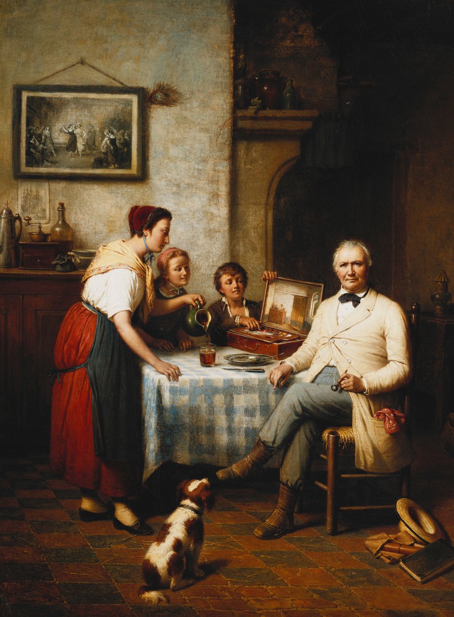 Obiad Artysty, 1878 autorstwa Francois Verheyden