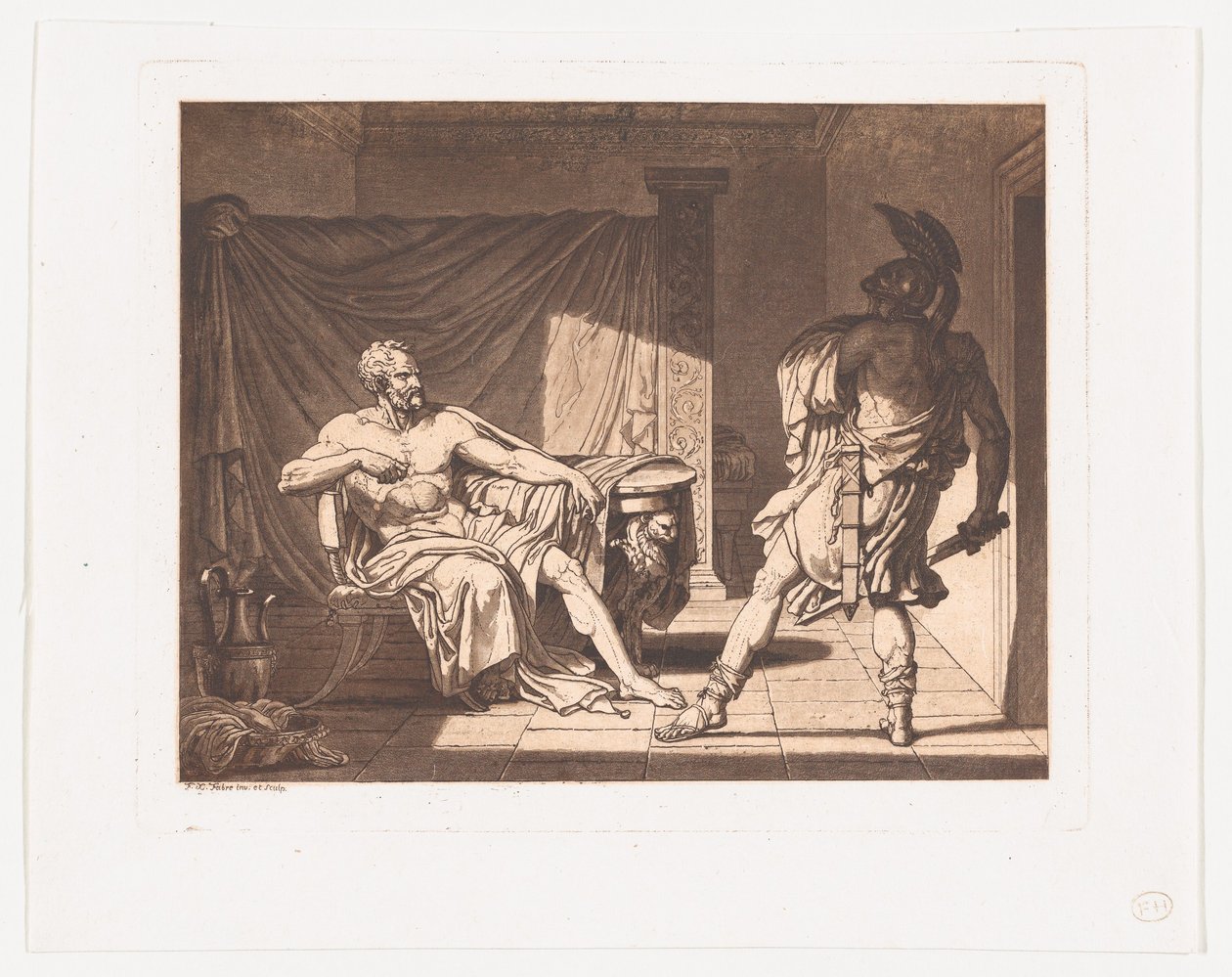 Marius w Minturnae, ca. 1796-1800. autorstwa Francois Xavier Fabre