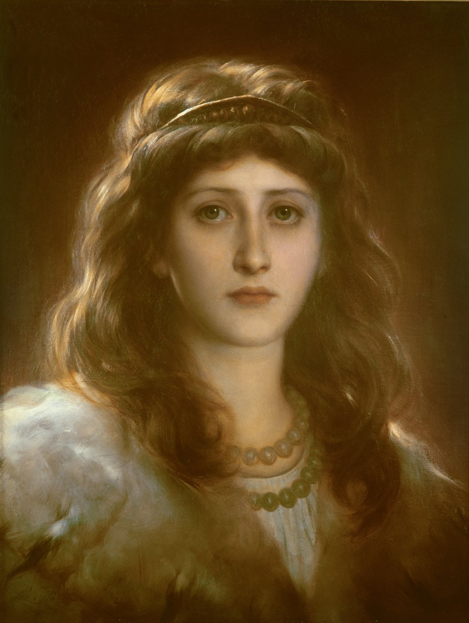 Portret damy autorstwa Frank Dicksee