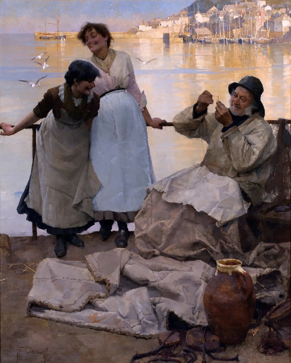 Oczy i bez oczu, 1887 autorstwa Frank Bramley