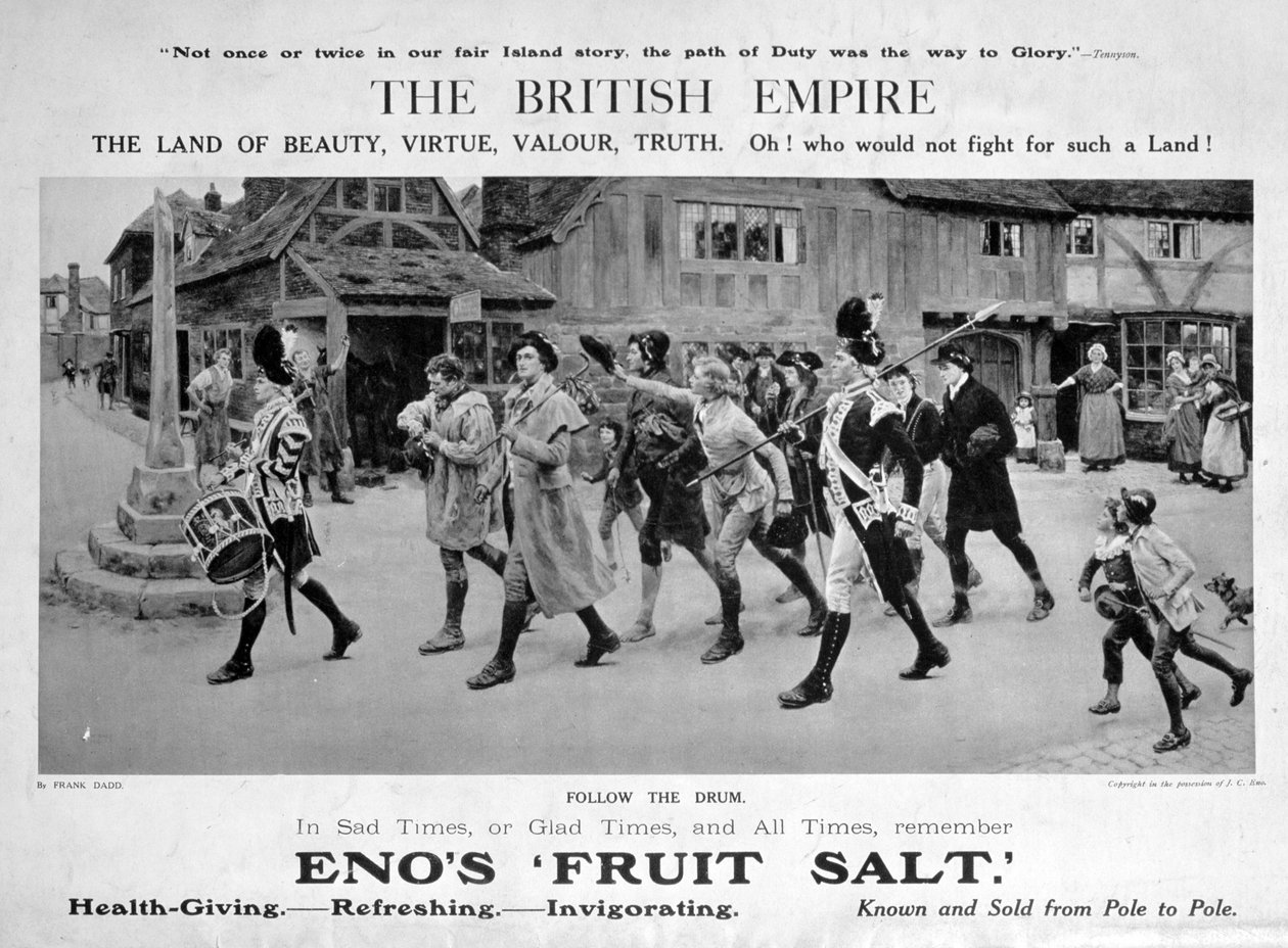 Reklama Enos Fruit Salt, 1914. autorstwa Frank Dadd