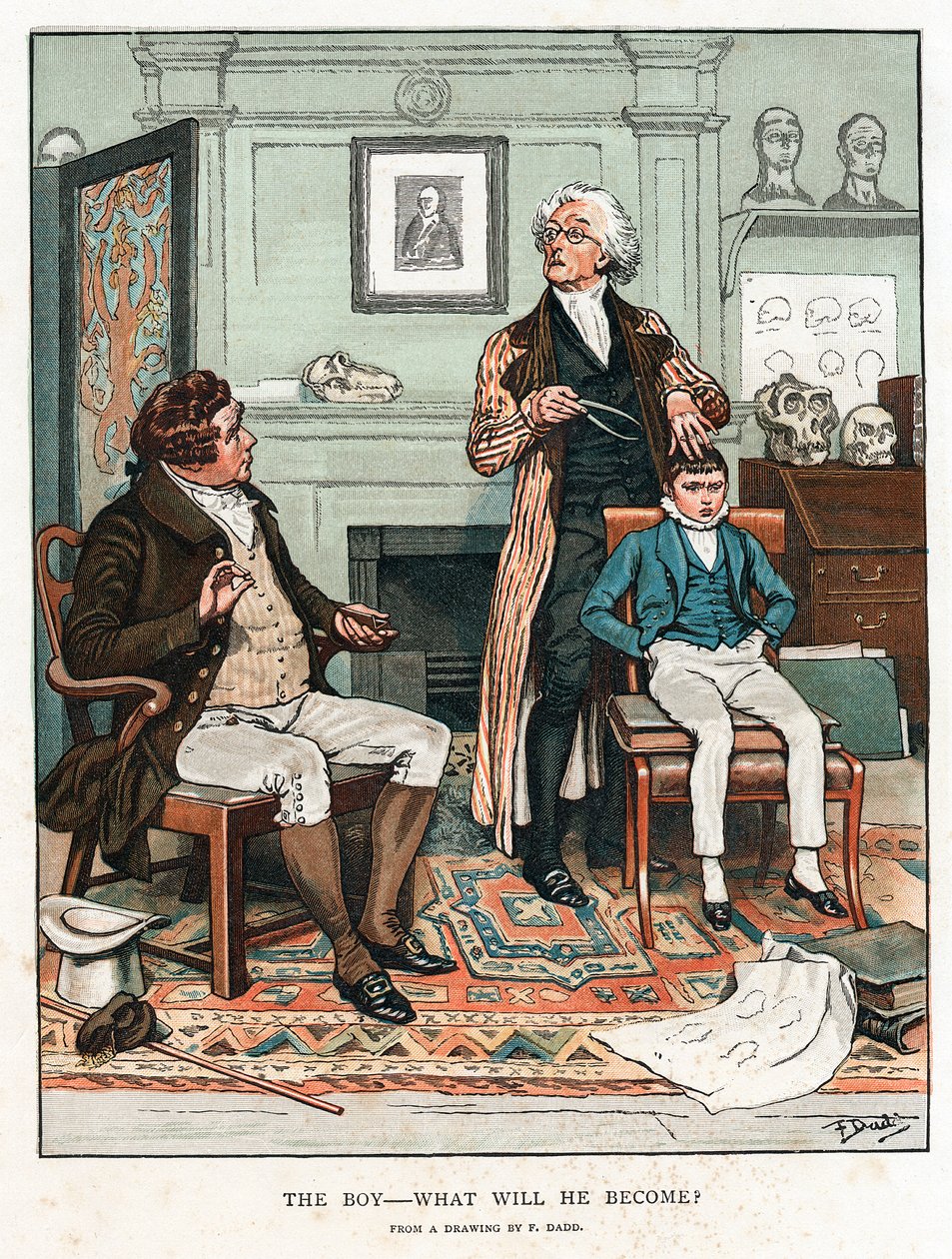 Frenologia, 1820 1886 autorstwa Frank Dadd