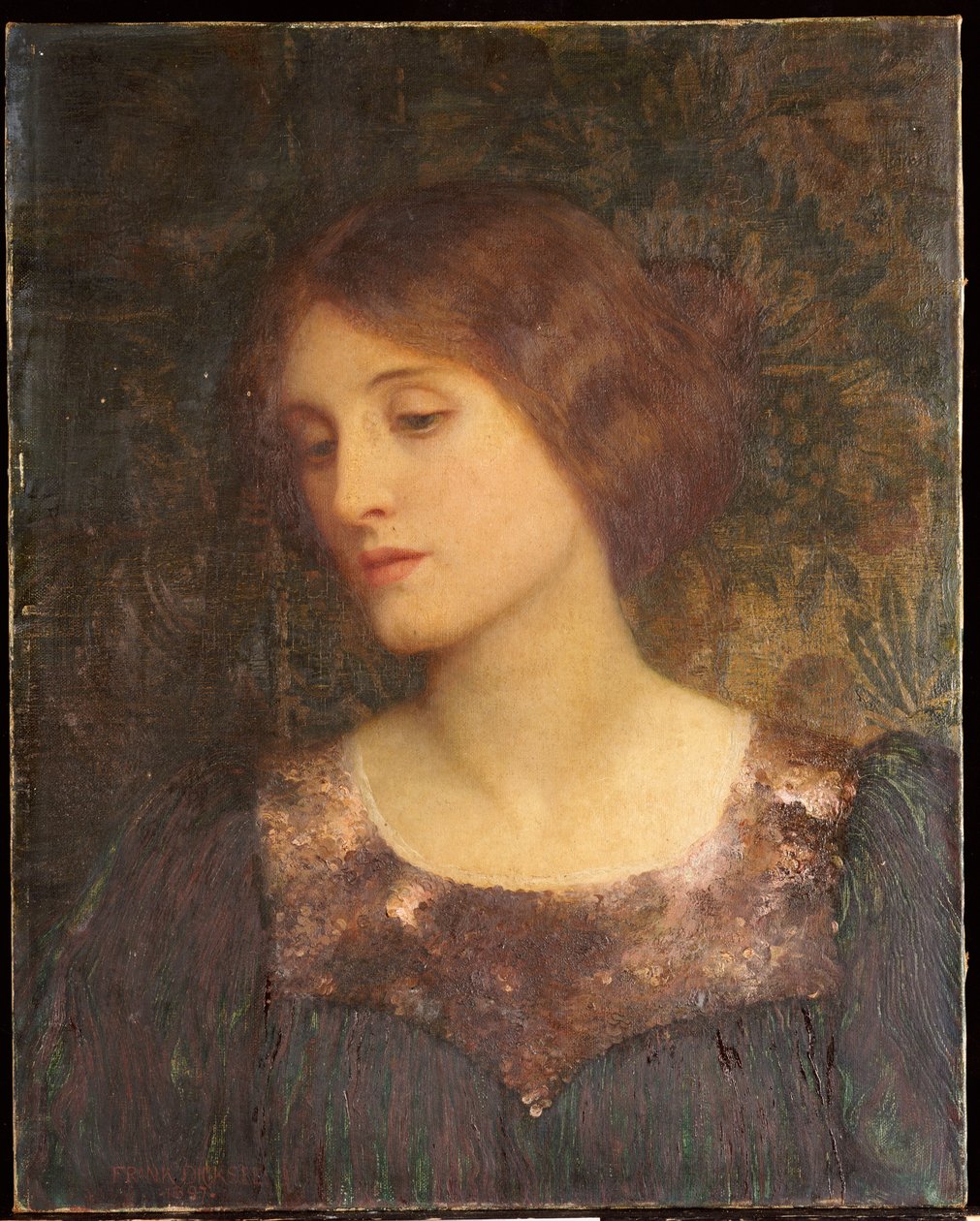 Kontemplacja, 1897 autorstwa Frank Dicksee
