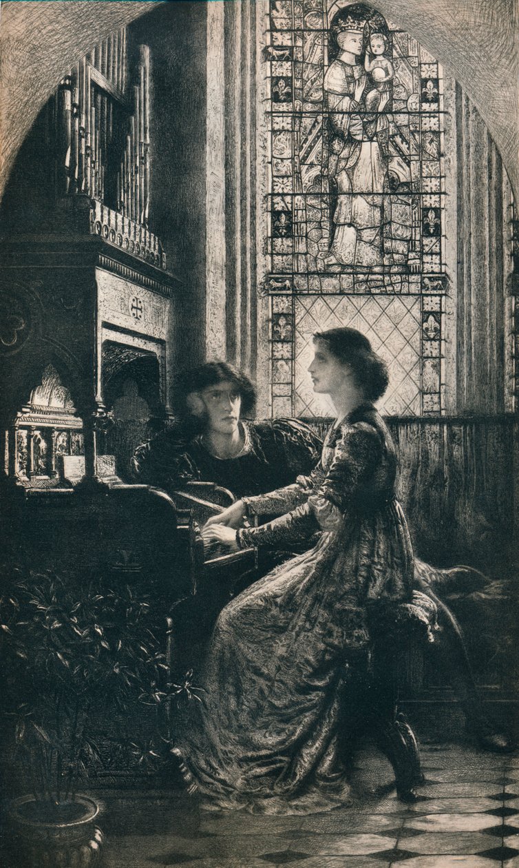 Harmonia, 1877, 1912 autorstwa Frank Dicksee