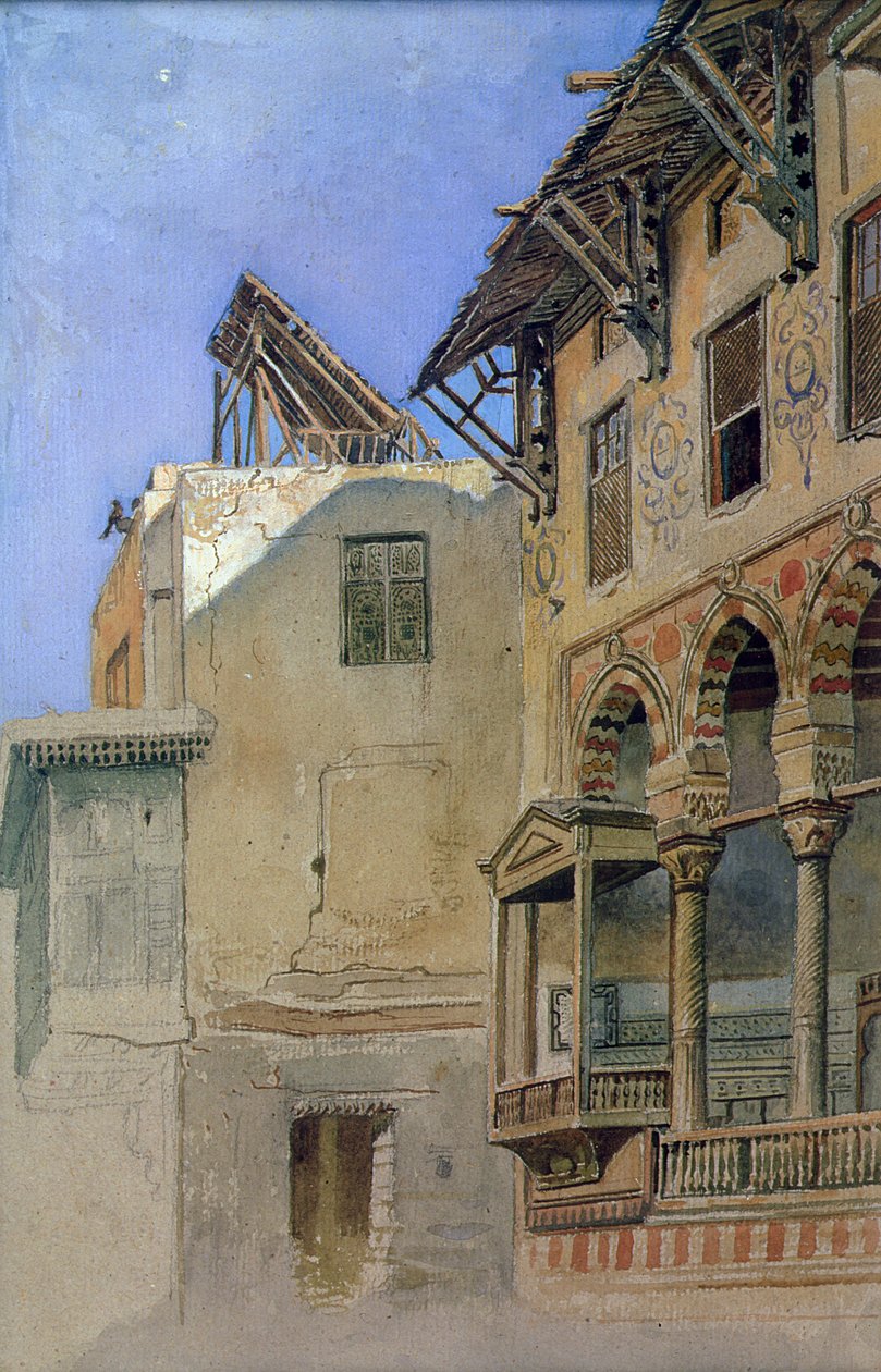 Dom Memlook Radnau Bey, Kair, 1870 autorstwa Frank Dillon