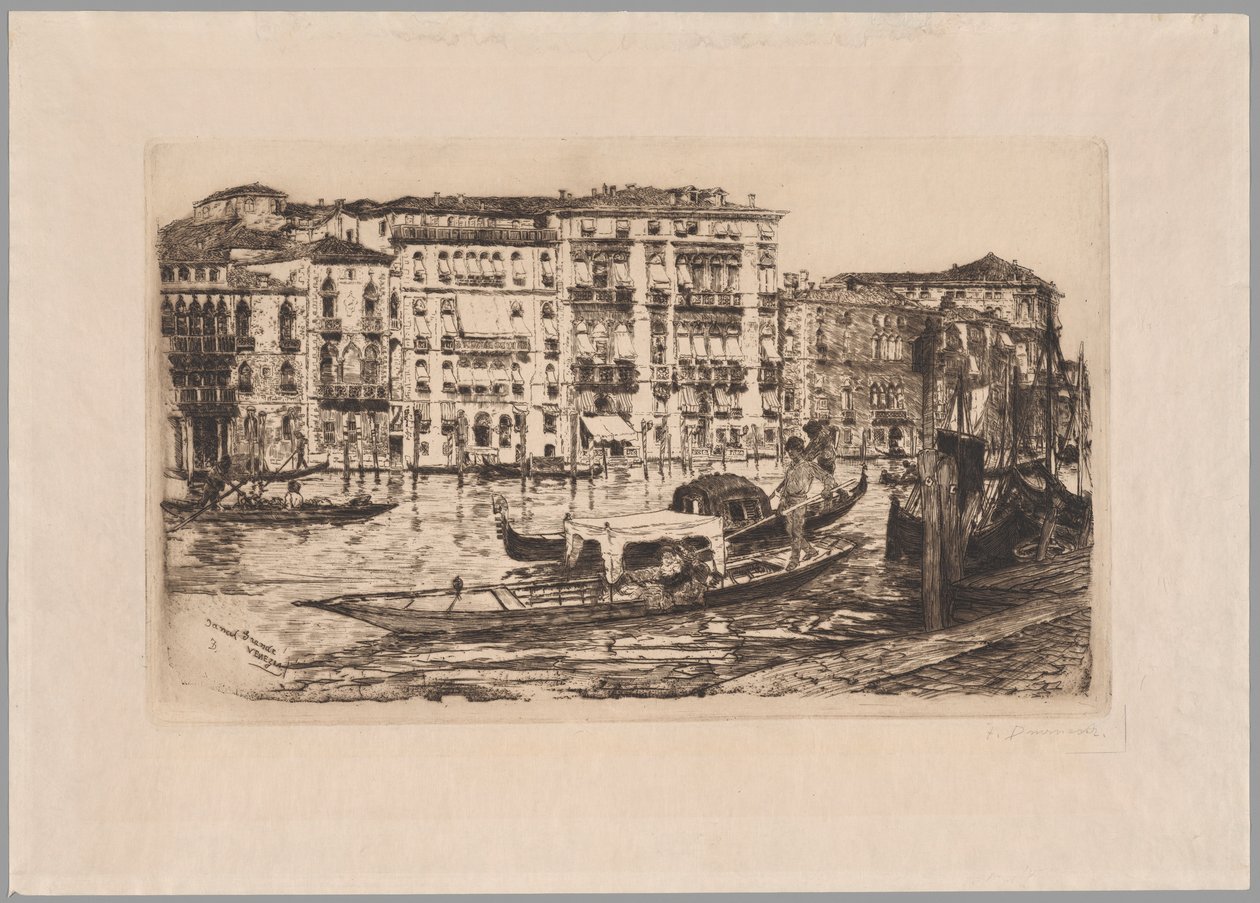Kanał Grande, Wenecja autorstwa Frank Duveneck