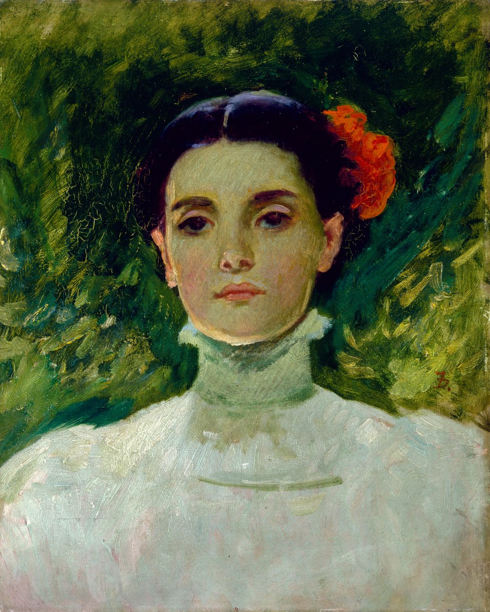 Portret Maggie Wilson, 1898 autorstwa Frank Duveneck