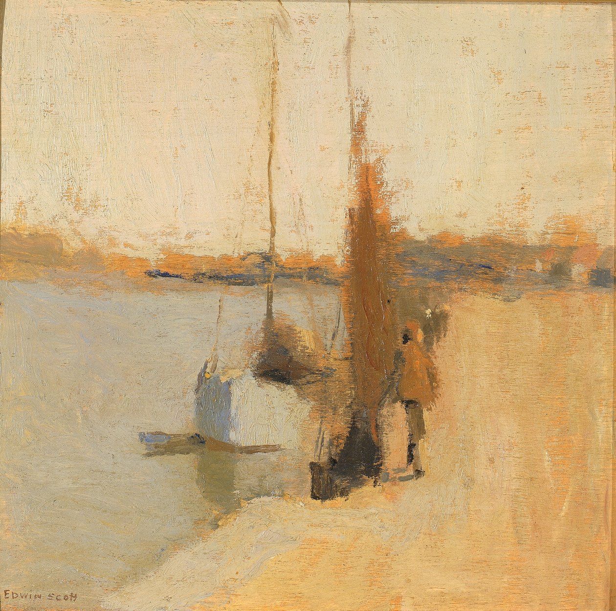 Łódź rybacka autorstwa Frank Edwin Scott