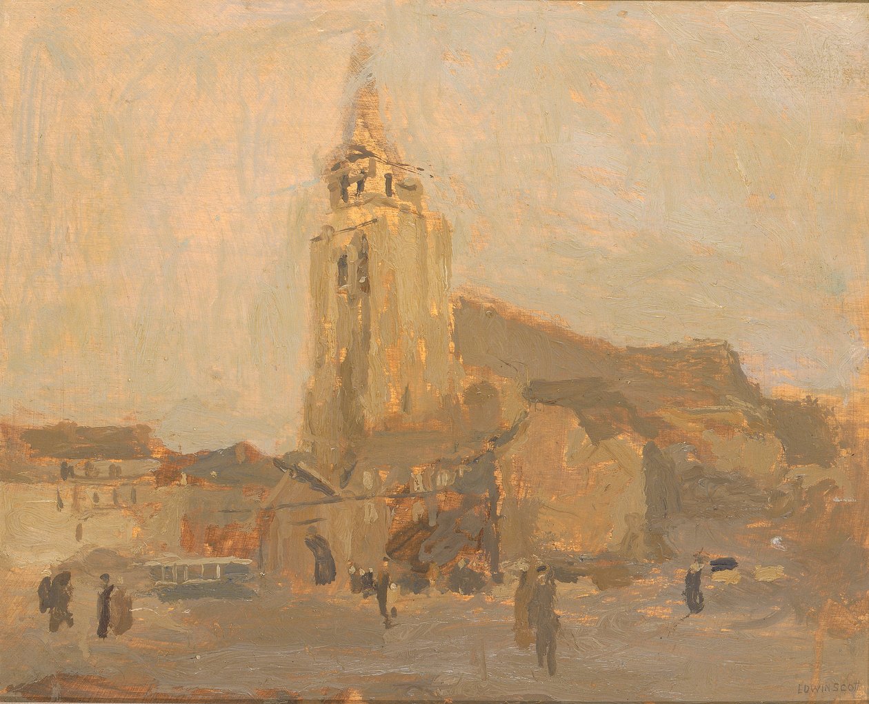 Kościół Saint Merry, b.d. autorstwa Frank Edwin Scott
