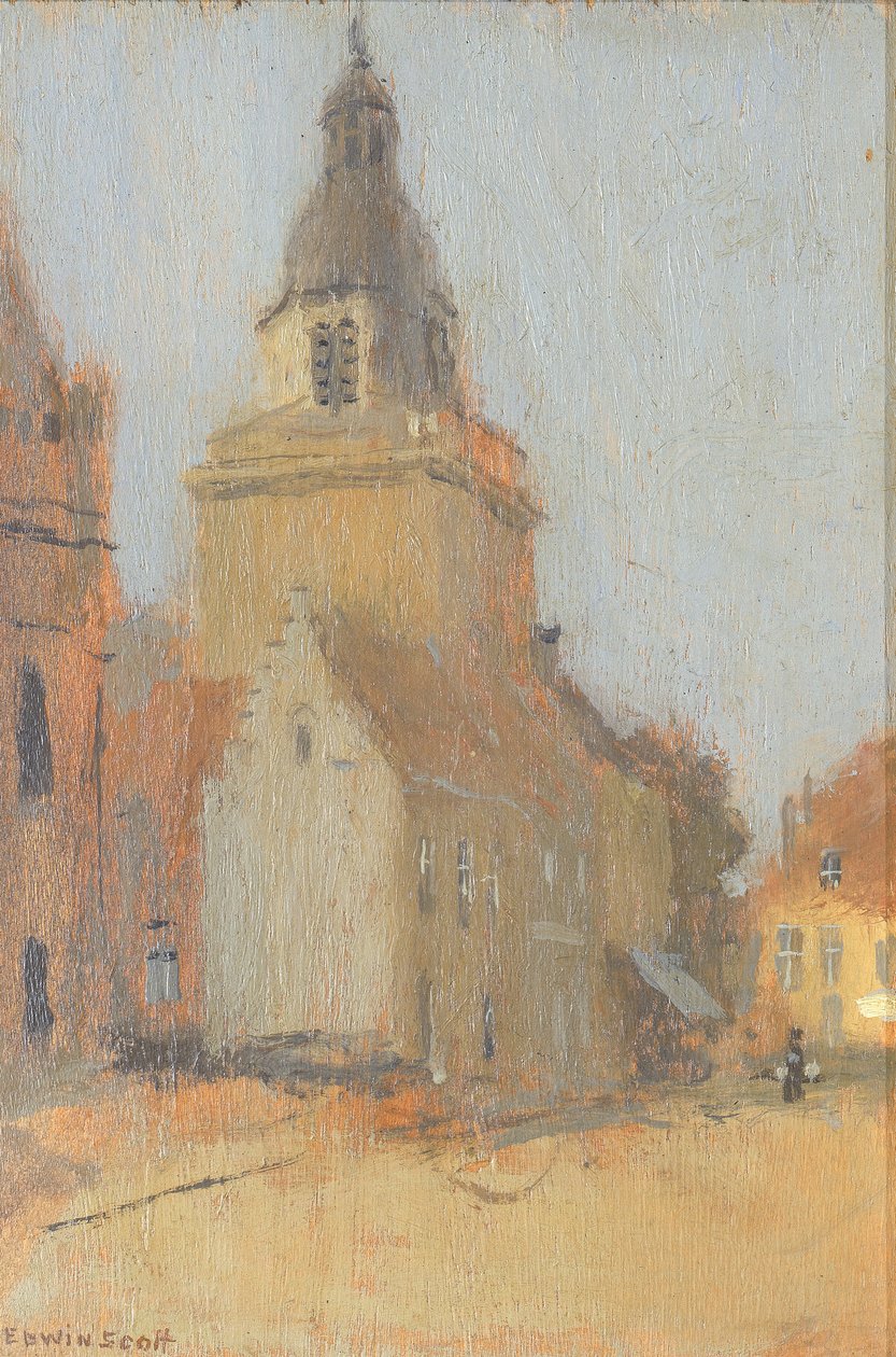 Kościół miejski, b.d. autorstwa Frank Edwin Scott