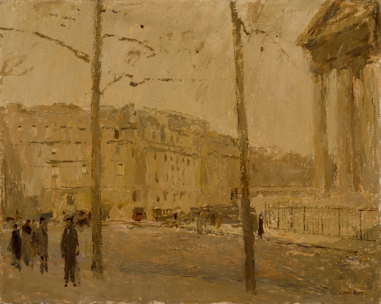 La Madeleine at Dawn, b.d. autorstwa Frank Edwin Scott