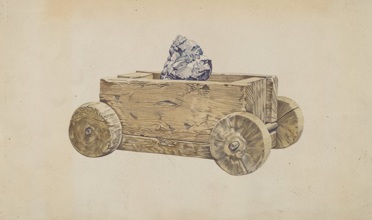 Wózek górniczy, ok. 1930 r. 1937. autorstwa Frank Eiseman