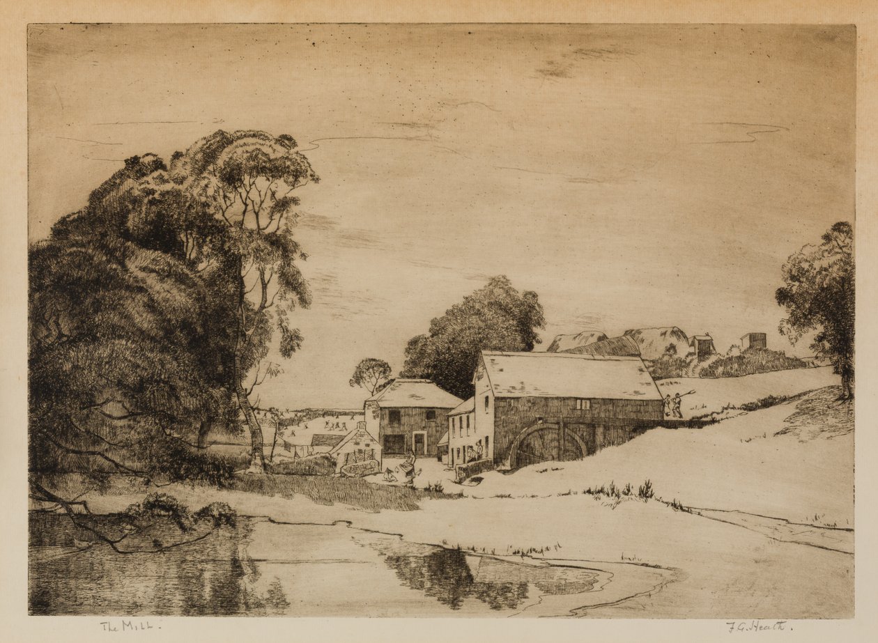 Młyn klapowy, Lamorna autorstwa Frank Gascoigne Heath