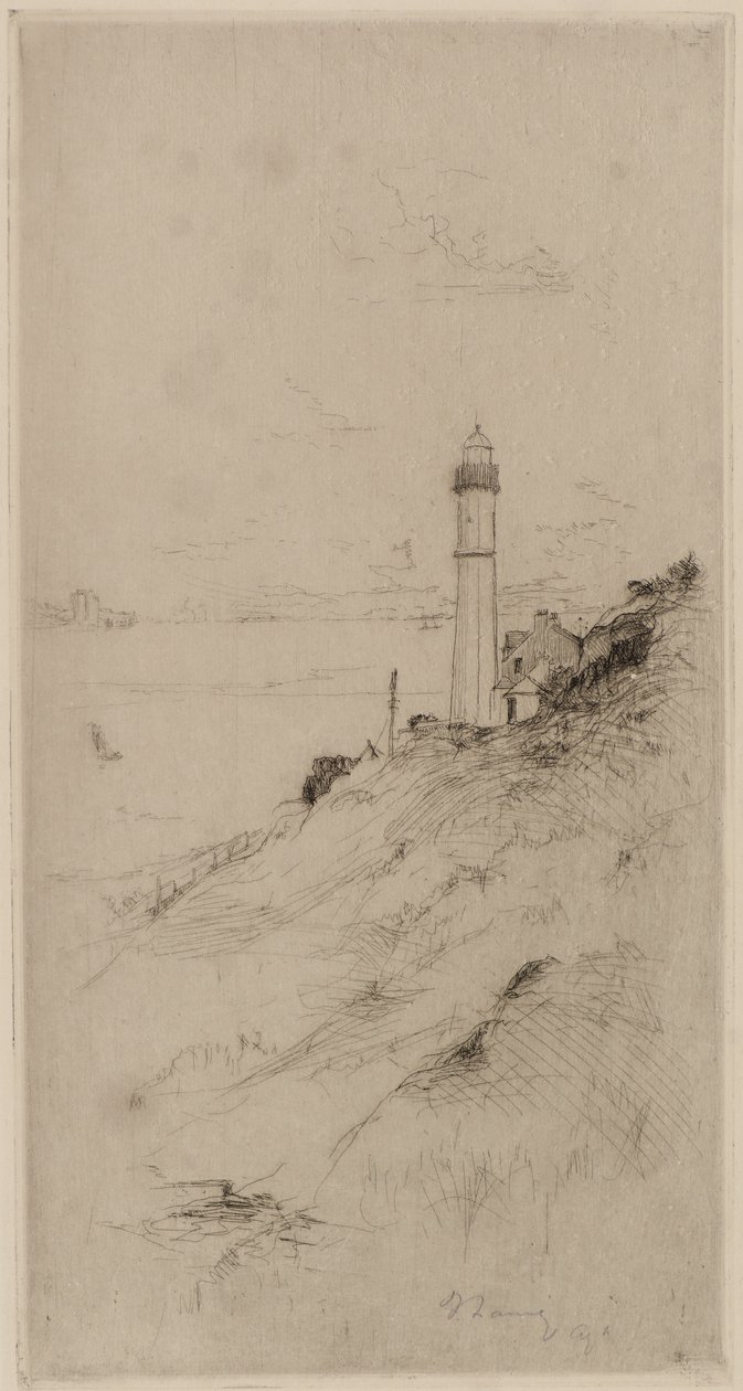 West Lights, Tayport autorstwa Frank Laing