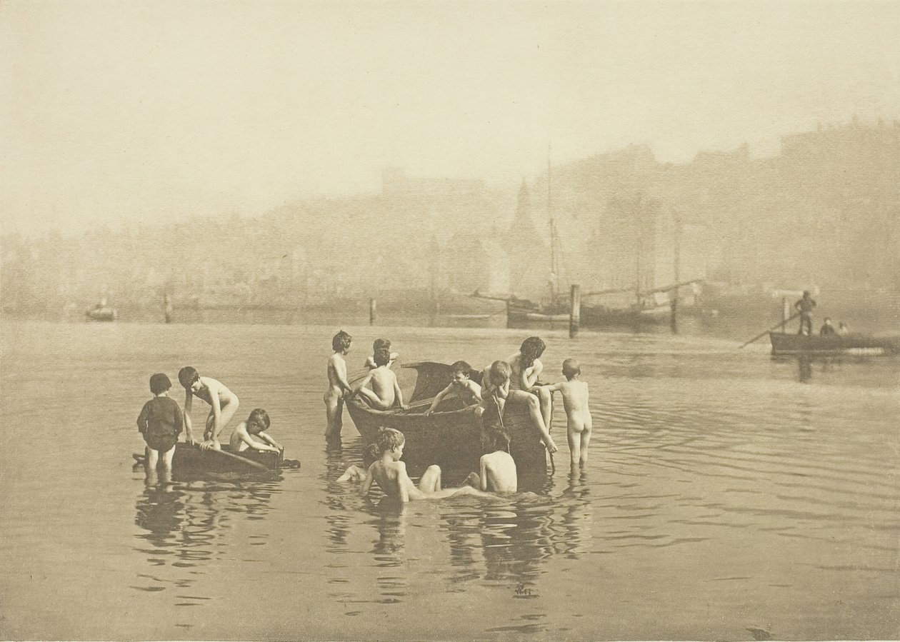 Szczury wodne, 1886, wydrukowane w lipcu 1991. autorstwa Frank Meadow Sutcliffe