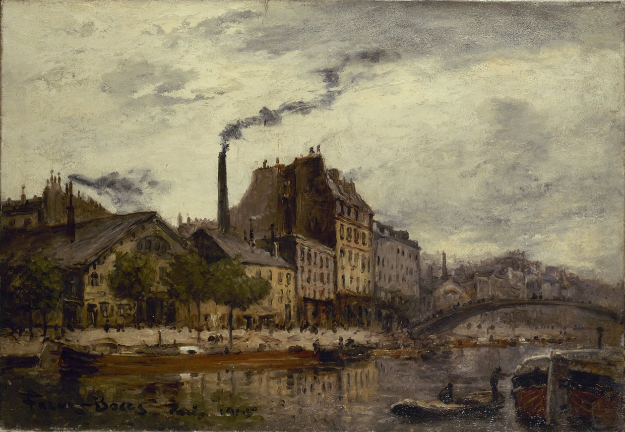 Nabrzeże Valmy, 1905 autorstwa Frank Myers Boggs