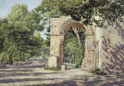 Les Aliscamps, Arles autorstwa Frank Randal