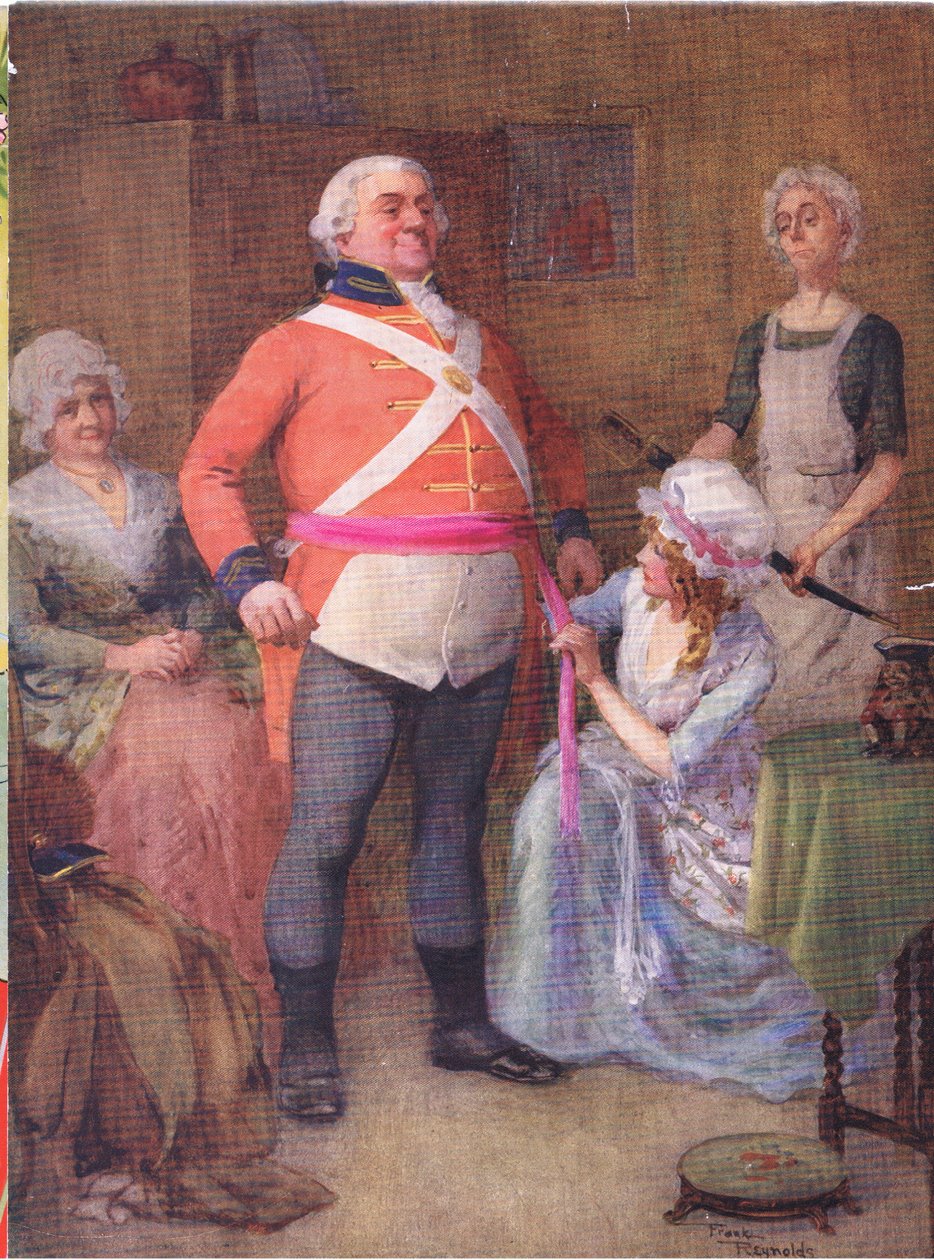 Gabriel Varden (Barnaby Rudge) (kolorowa litografia) autorstwa Frank Reynolds