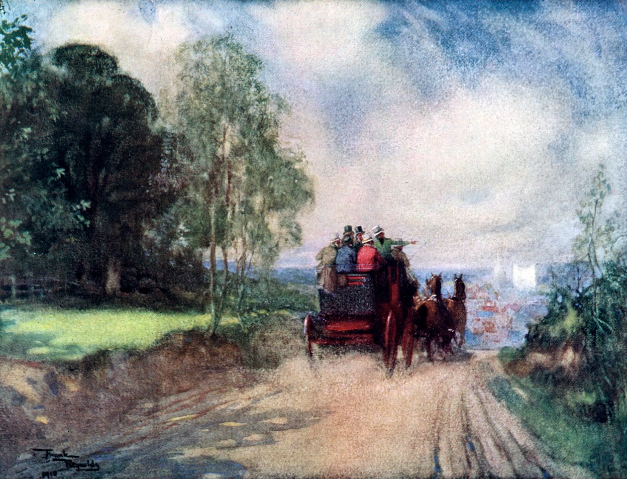 „Na autokarze Rochester”, c1920 autorstwa Frank Reynolds