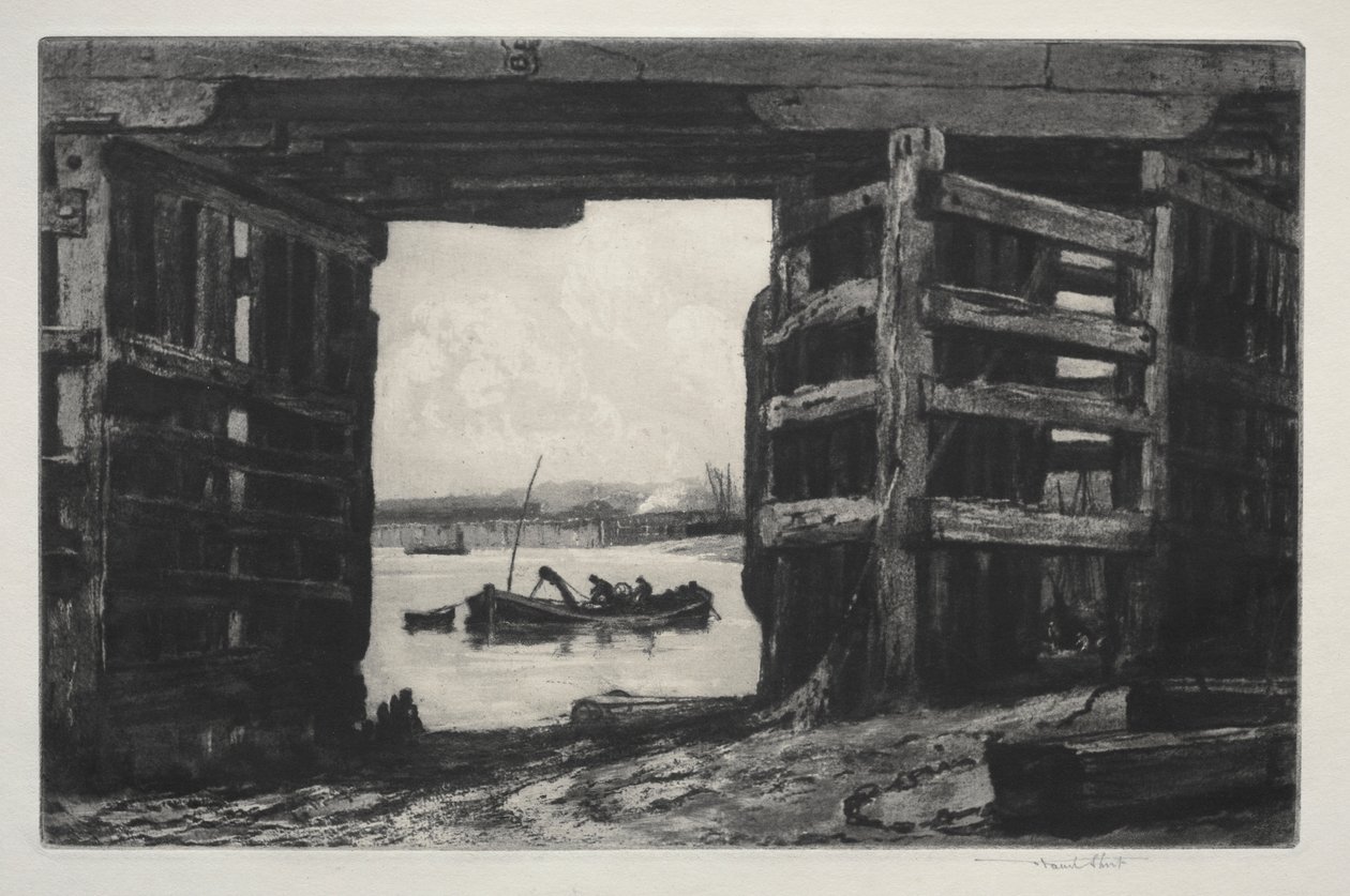 Rozpiętość starego Battersea Bridge autorstwa Frank Short