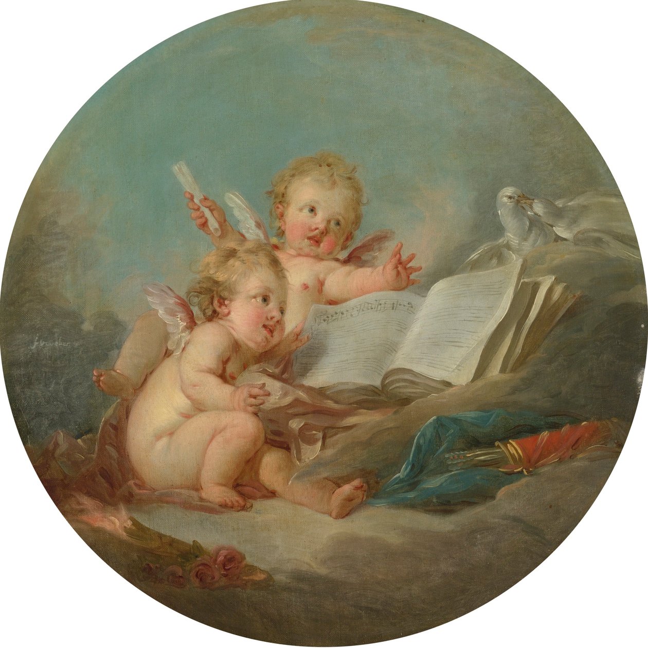 Alegoria muzyki autorstwa François Boucher
