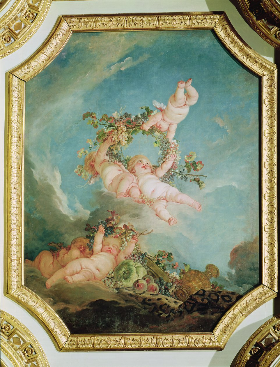 مني، په Salle du Conseil poli کې د څلورو فصلونو له لړۍ څخه autorstwa François Boucher