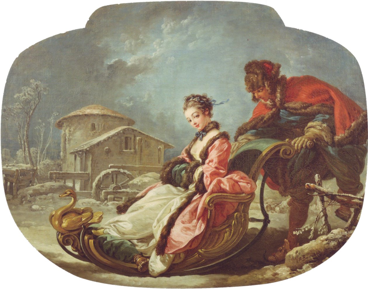 Cztery pory roku: zima autorstwa François Boucher