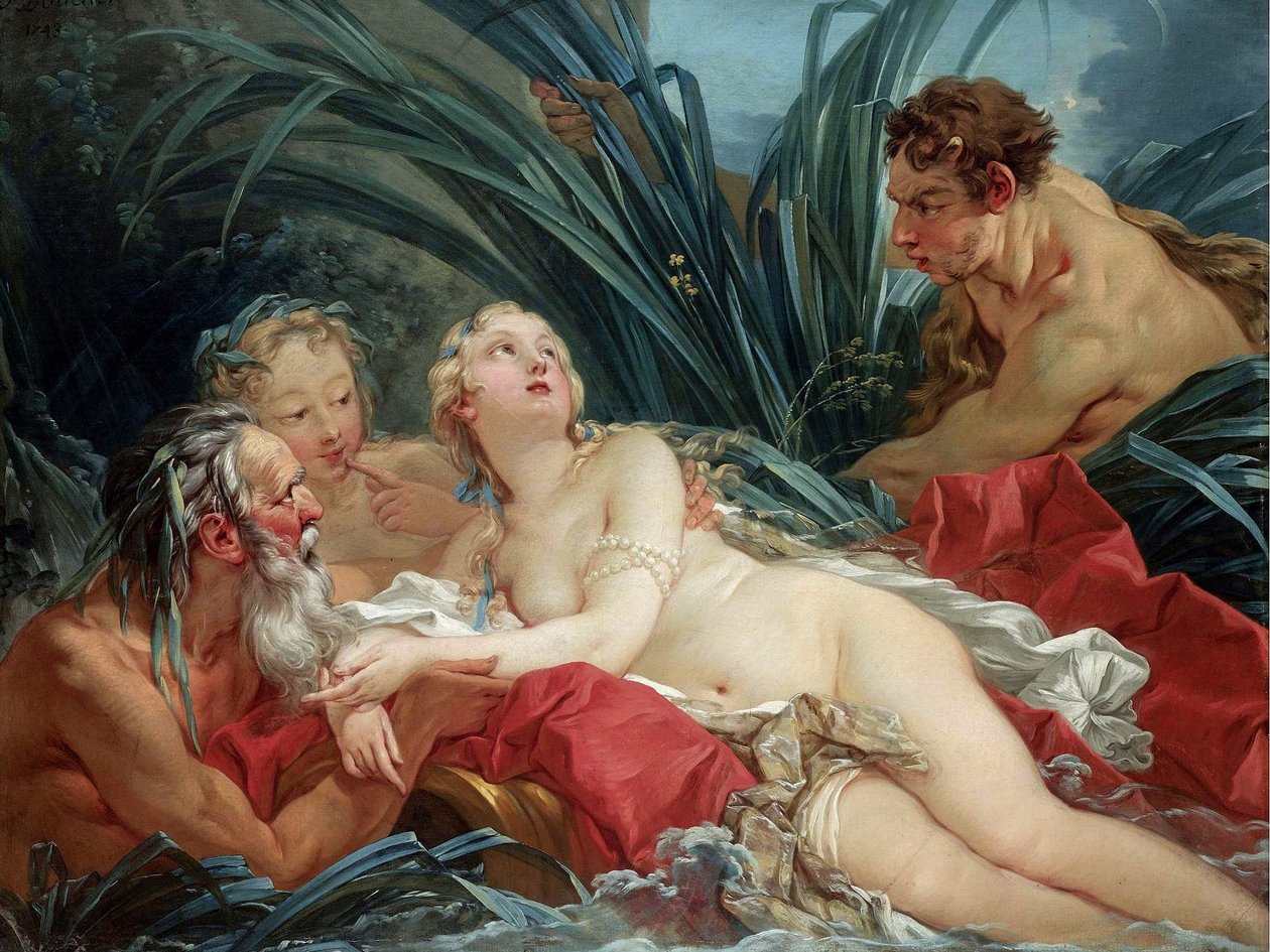 Patelnia i Syrinx autorstwa François Boucher